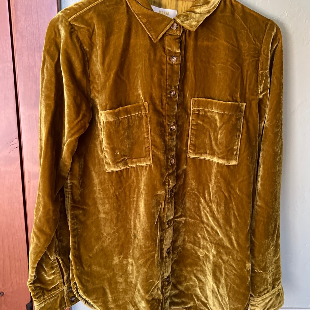 Maeve Velvet Blouse Shirt Top NWT Size 2